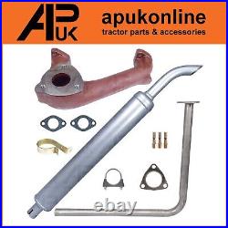 Downswept Exhaust Kit Silver A3.152 for Massey Ferguson 35 35X 135 133 Tractor