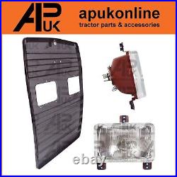 Front Grill Grille + Headlight Lamp Kit for Massey ferguson 3070 3075 Tractor