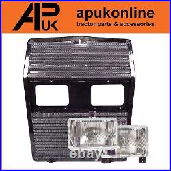 Front Grill Grille + Headlight Lamp Kit for Massey ferguson 390T 398 399 Tractor